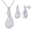 Womens 2-pc. Multi Color Opal Sterling Silver Jewelry Set