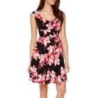 Danny & Nicole Sleeveless Floral Print Fit-and-flare Dress - Petite