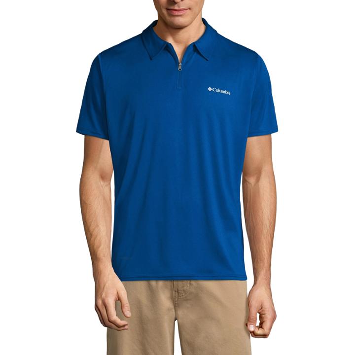 Columbia Short Sleeve Knit Polo Shirt