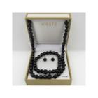 Vieste Rosa Womens 3-pc. Black Brass Jewelry Set