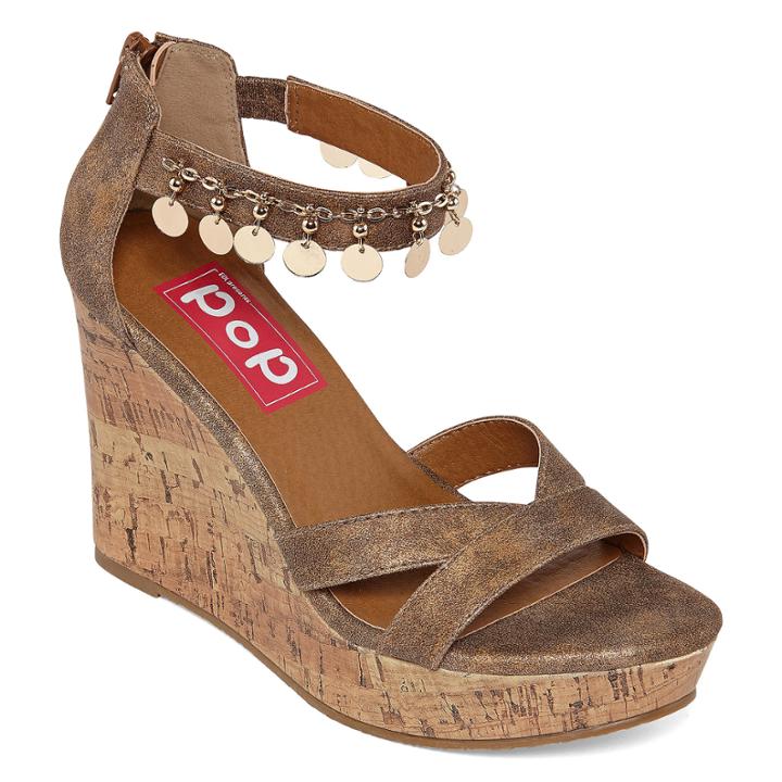 Pop Wizard Womens Wedge Sandals