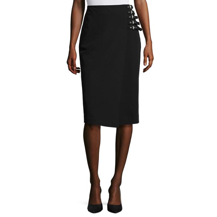 Worthington Buckle-waist Pencil Skirt