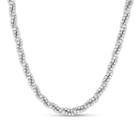 Made In Italy Womens Sterling Silver Beaded Necklace