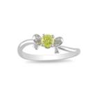 1/5 Ct. Yellow Diamond Bow Ring