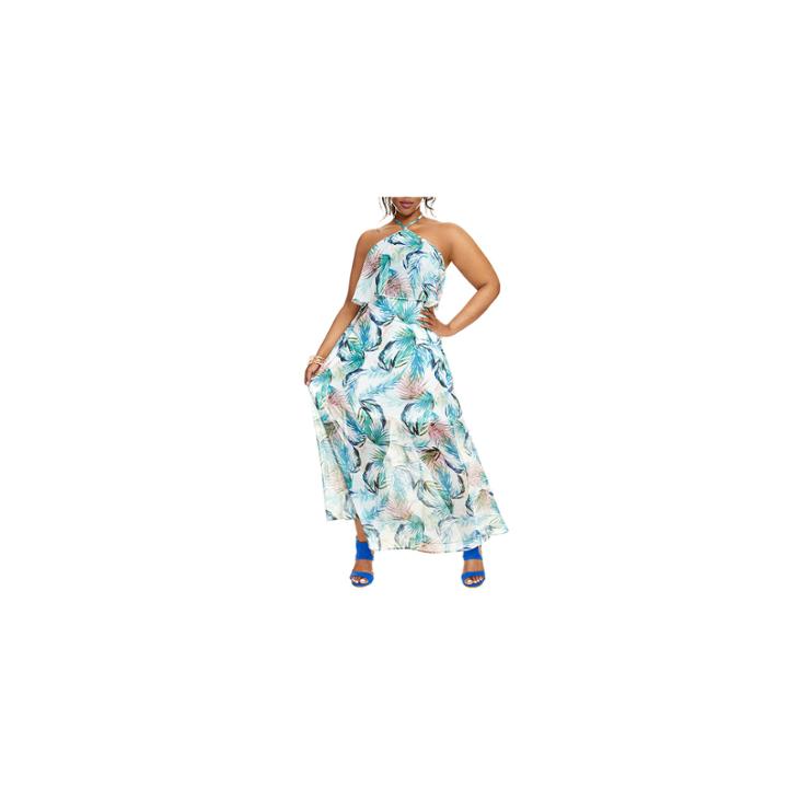 Carlie Halter Tiered Maxi