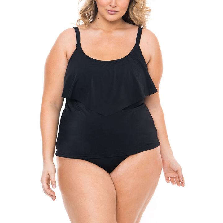 Boutique + Floral Tankini Swimsuit Top-plus