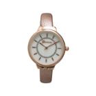 Olivia Pratt Metallic Womens Rose Goldtone Bangle Watch-13990