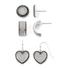Mixit Silver-tone Sugar 3-pr. Earring Set