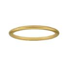 Personally Stackable 18k Yellow Gold Over Sterling Silver 1.5mm Satin Ring