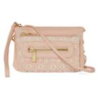 Arizona Triple Zip Crochet Crossbody Bag