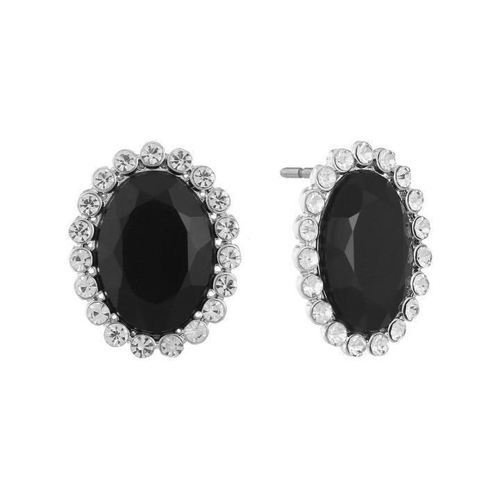 Mixit Black 25.4mm Stud Earrings