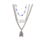 Star Wars Stainless Steel R2d2 3-tiered Pendant Necklace
