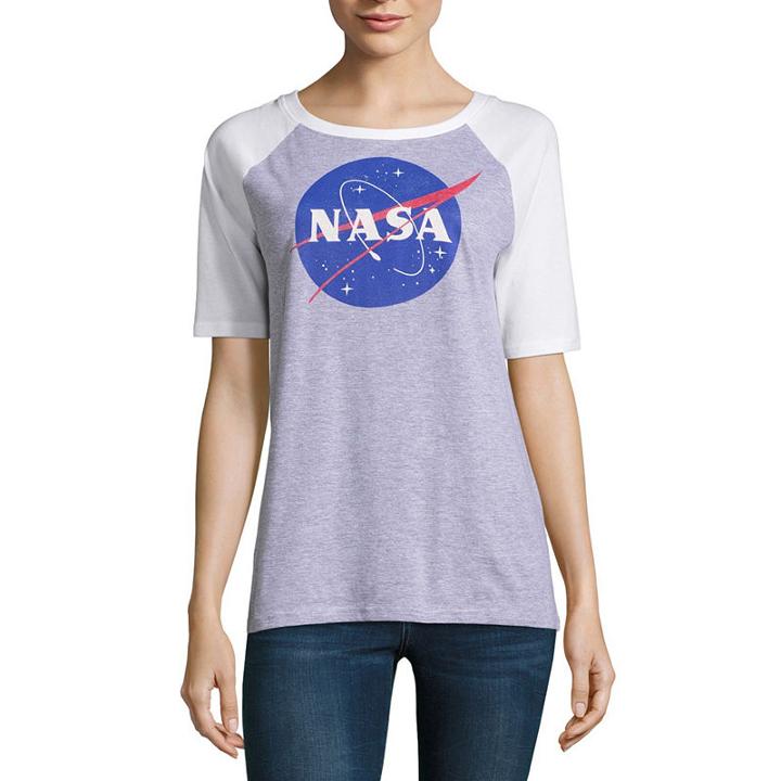 Short Sleeve Crew Neck Graphic T-shirt-juniors