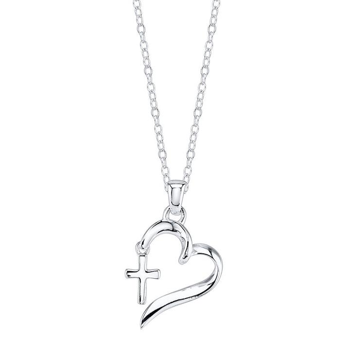 Footnotes Footnotes White Heart Pendant Necklace