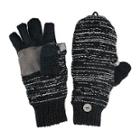 Muk Luks Marled Fingerless Flip Top Gloves