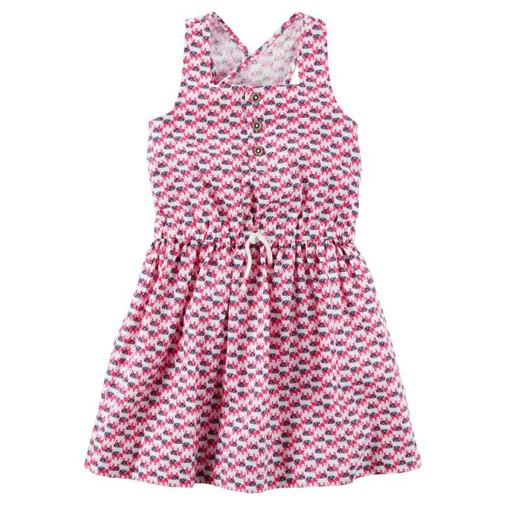 Carter's Pg Wvn Dress Sleeveless A-line Dress - Preschool