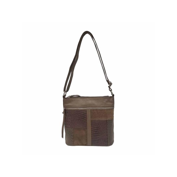 East 5th Cross Zip Leather Leather Bucket Bag