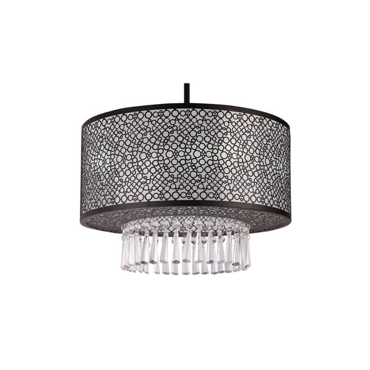 Willem 3-light Black Chandelier