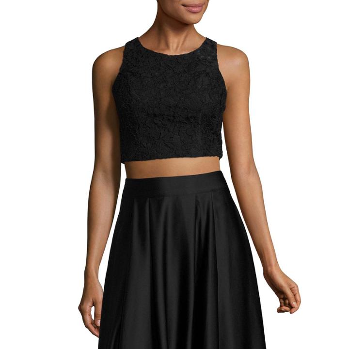 My Michelle Corded Lace Top - Juniors
