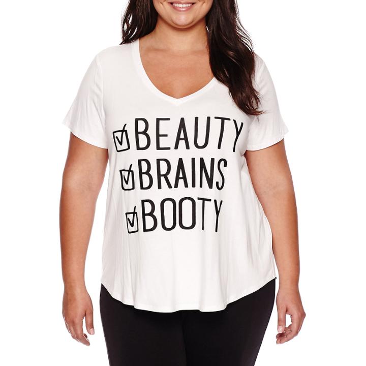 Boutique+ Short-sleeve Graphic Tee - Plus