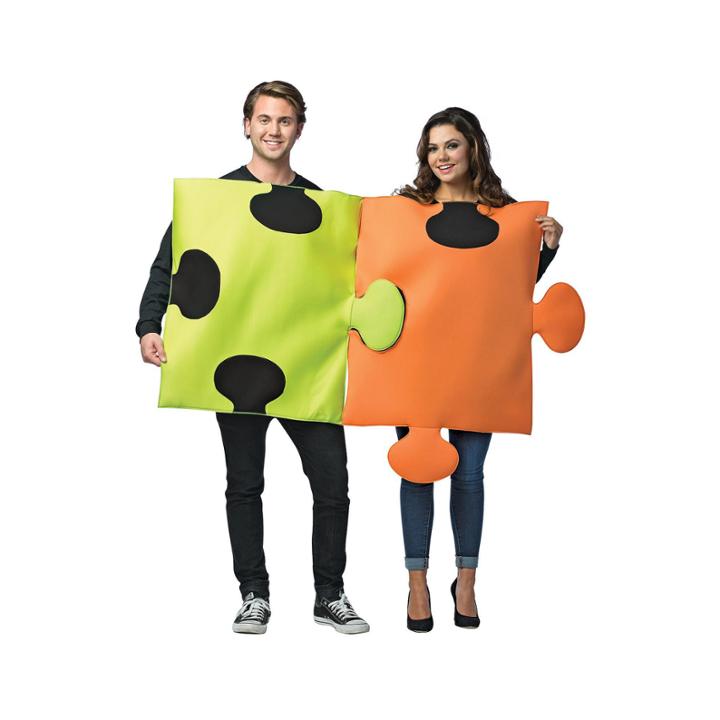 Puzzle Pieces Adult Couples Costume