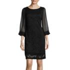 Rn Studio By Ronni Nicole Illusion Sleeve Lace Shift Dress