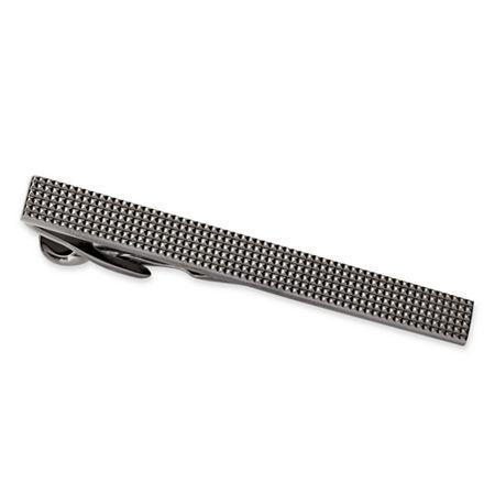 Black Textured Tie Bar