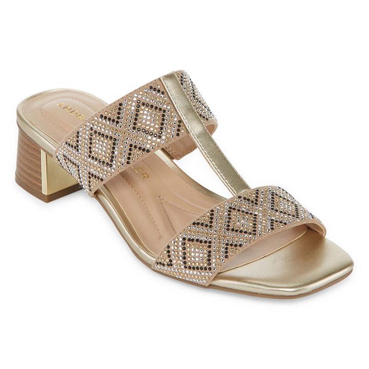Andrew Geller Henlie Womens Heeled Sandals