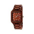Earth Wood Arapaho Red Bracelet Watch With Date Ethew3603
