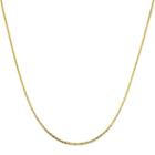 18k Gold Over Sterling Silver Criss-cross Chain Necklace