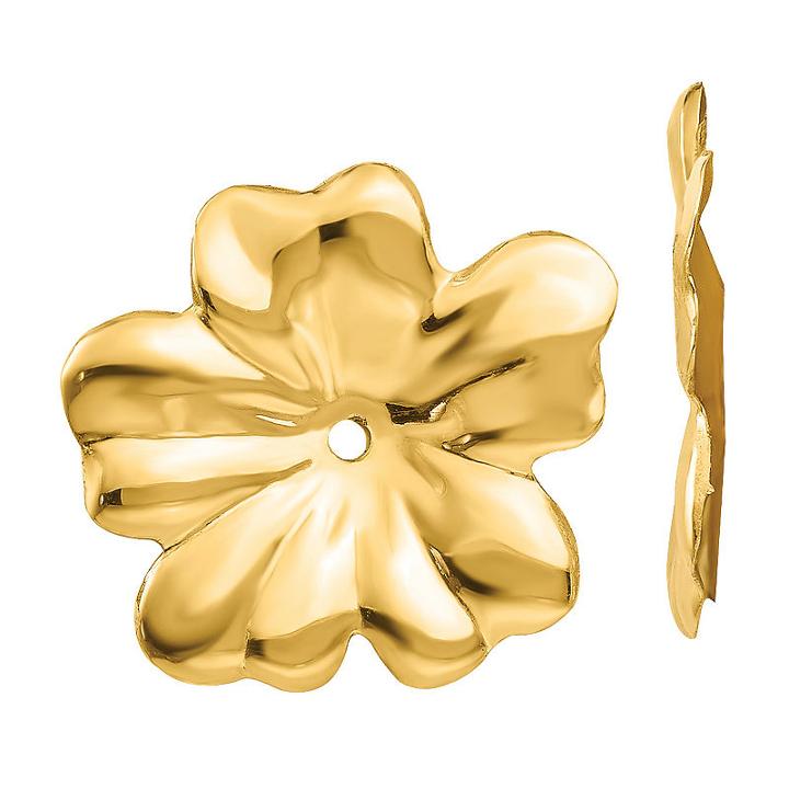 14k Gold Flower Earring Jackets