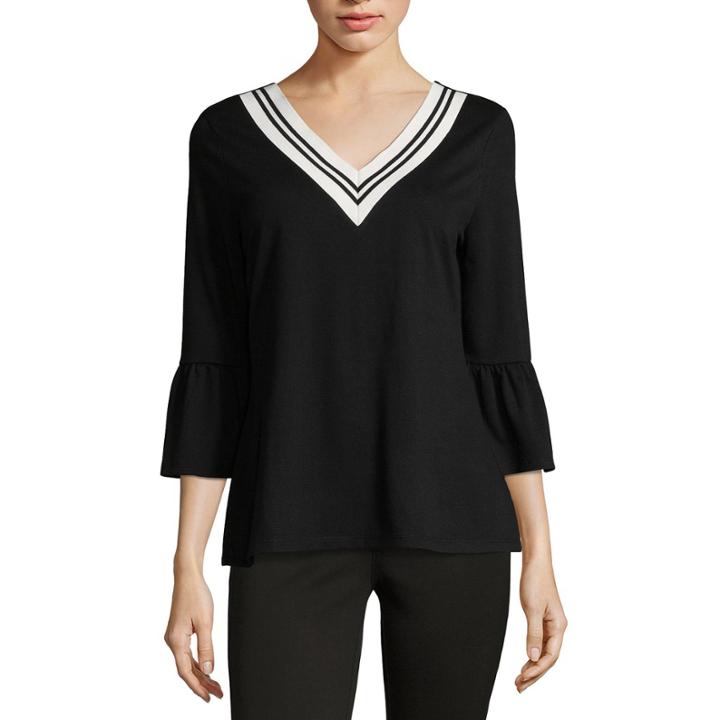 Como Blu 3/4 Bell Sleeve French Terry Sweatshirt