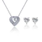 Womens 2-pc. 5 Ct. T.w. Cubic Zirconia Sterling Silver Jewelry Set