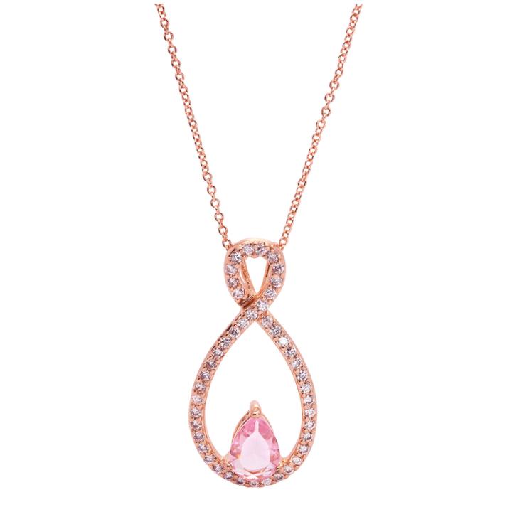 Sparkle Allure Sparkle Allure Womens 1/2 Ct. T.w. Pink Pendant Necklace