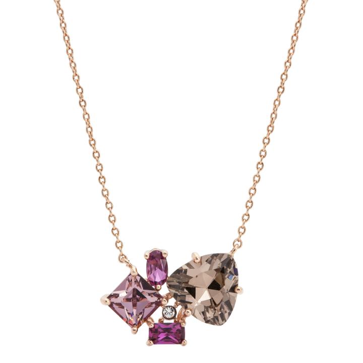 City Rocks Swarvoski Brass 20 Inch Chain Necklace