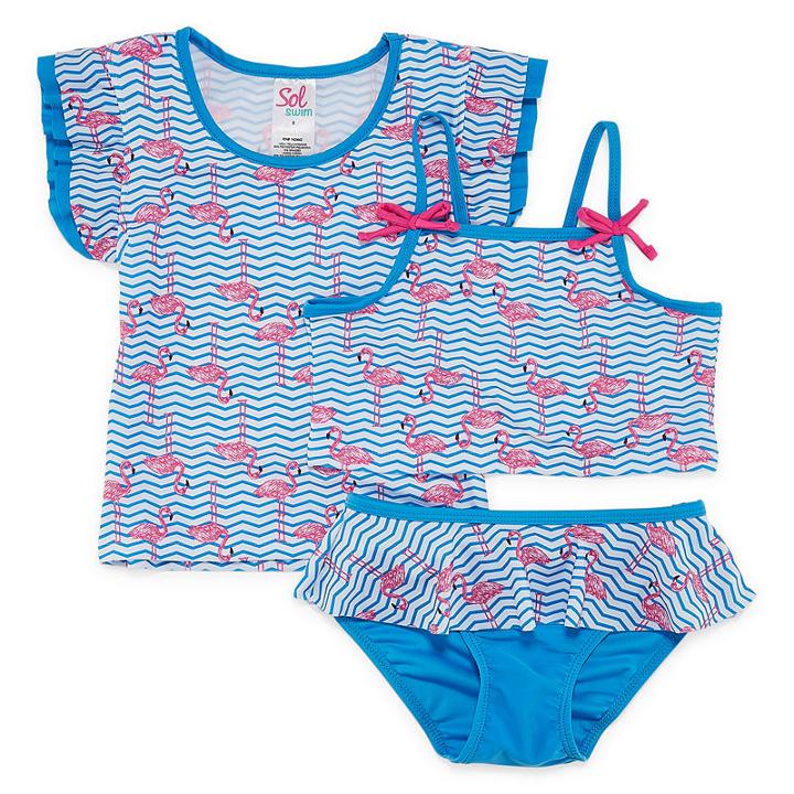 Solo Floral Rash Guard Set - Preschool