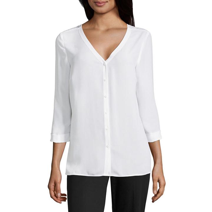 Worthington Cross Back Blouse - Tall