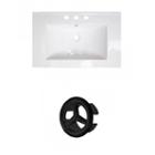 25-in. W 3h8-in. Ceramic Top Set In White Color