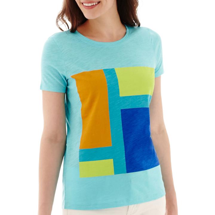 Stylus™ Short-sleeve Slub Knit Graphic T-shirt - Tall