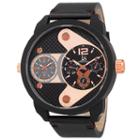 Joshua & Sons Mens Black Strap Watch-j-107bkr