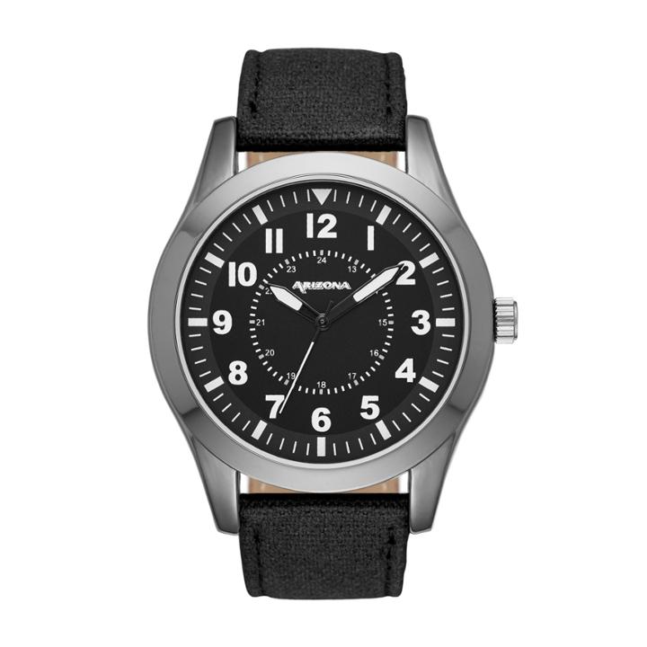Arizona Mens Black Strap Watch