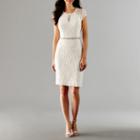 Scarlett Short Sleeve Beaded Sheath Dress