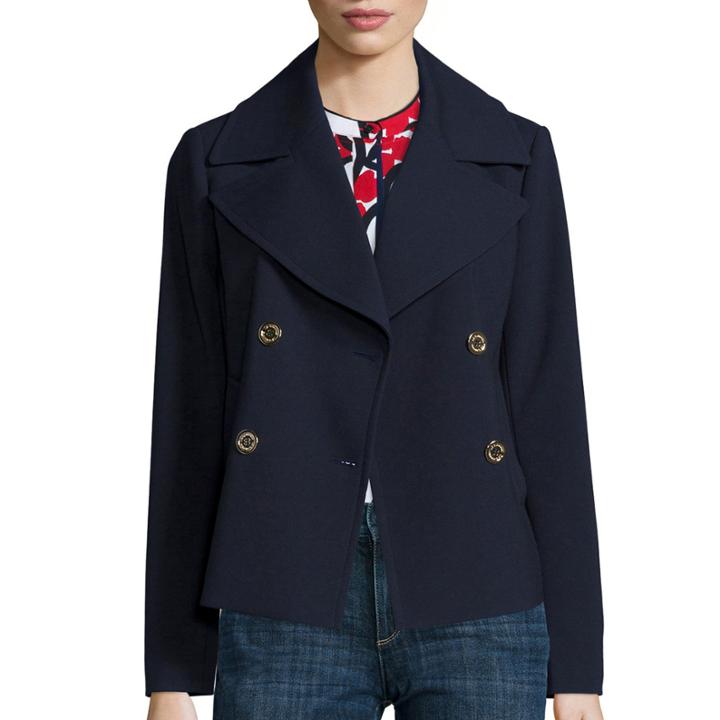 Liz Claiborne Cropped Peacoat