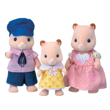 Calico Critters Fluffy Hamster Family