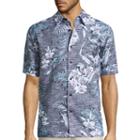 The Havanera Co. Short-sleeve Tropical-print Woven Shirt