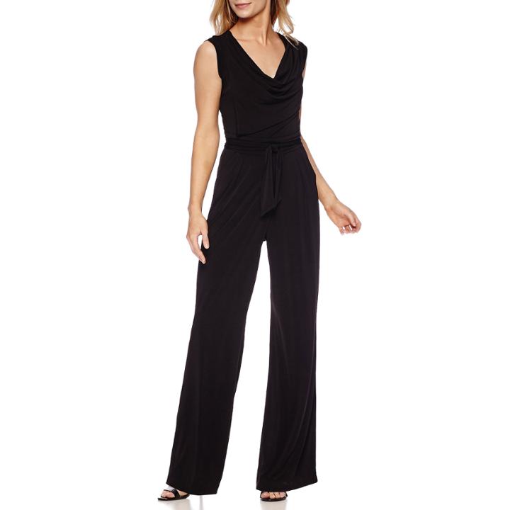 Weslee Rose Sleeveless Cowlneck Jumpsuit