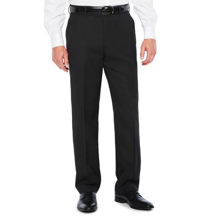 Stafford Classic Fit Flat Front Pants