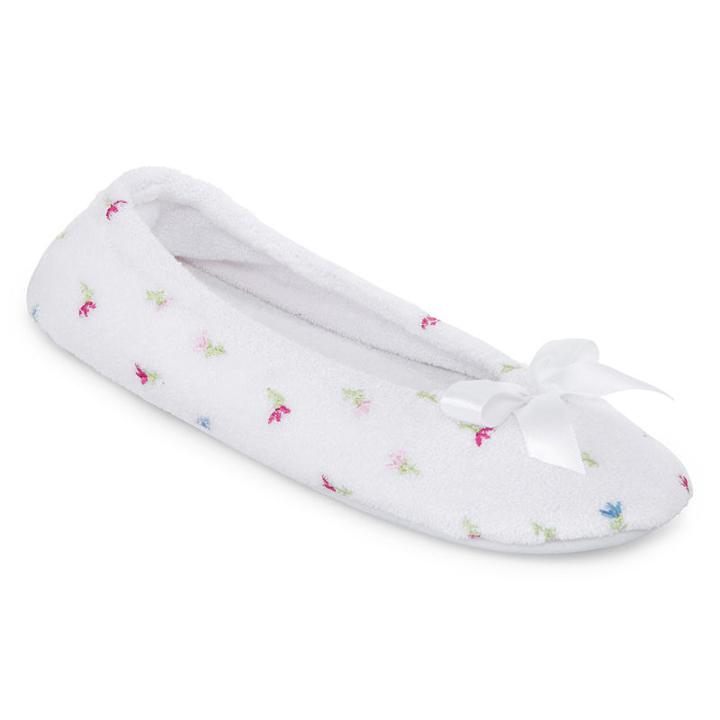 Dearfoams Terry Ballerina Slippers