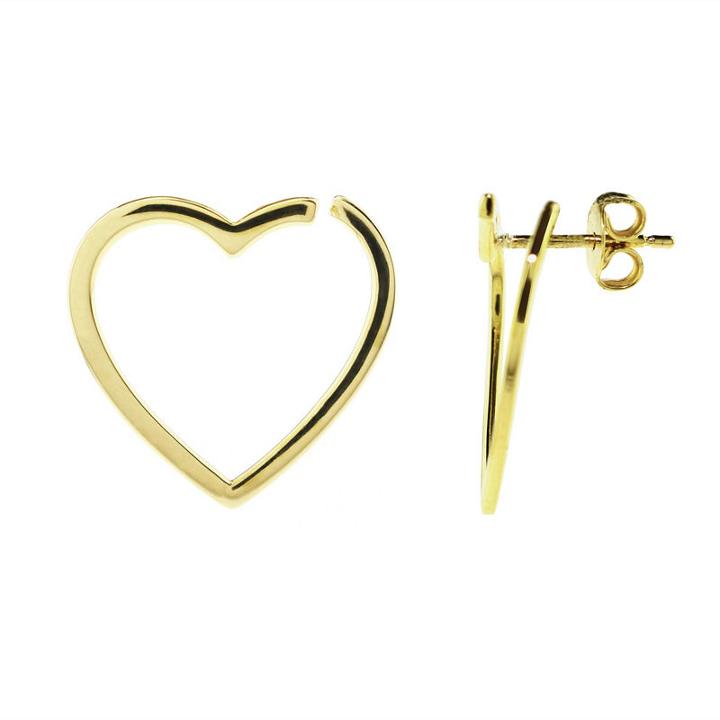 Sechic Heart Ear Pins