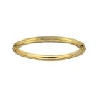 Personally Stackable 18k Yellow Gold Over Sterling Silver Stackable 1.5mm Step-d